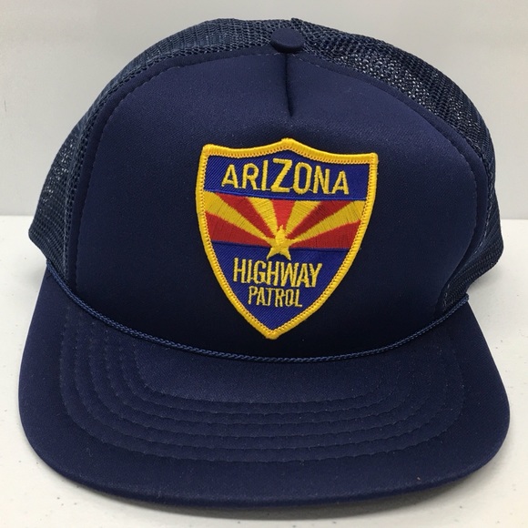 Vintage Trucker Hat SnapBack Arizona HWY Patrol 🚨 - Picture 1 of 10